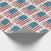American Flag Distressed Design Geschenkpapier (Ecke)