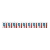 American Flag Distressed Design Satinband (Vorderseite)