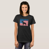 American Flag Doberman T-Shirt (Vorne ganz)