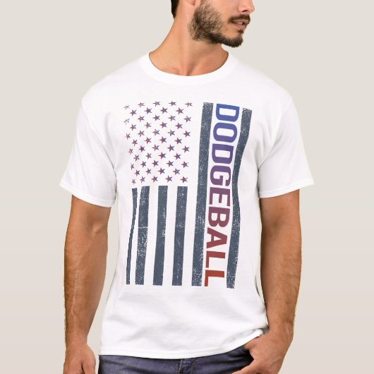 American Flag Dodgeball T-Shirt (Vorderseite)