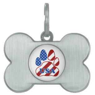 American Flag Dog Paw Tiermarke
