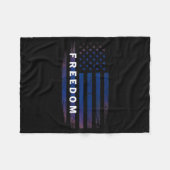 American Flag Dom  Fleecedecke (Vorderseite (Horizontal))