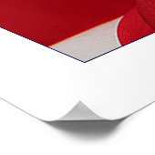 American Flag & Donuts Design Poster/Print 23x29 Poster (Ecke)