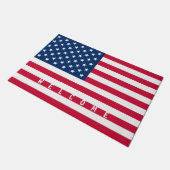 American Flag Doormat USA Willkommen Fußmatte (Schrägansicht)