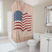 American Flag Duschvorhang (Beispiel)