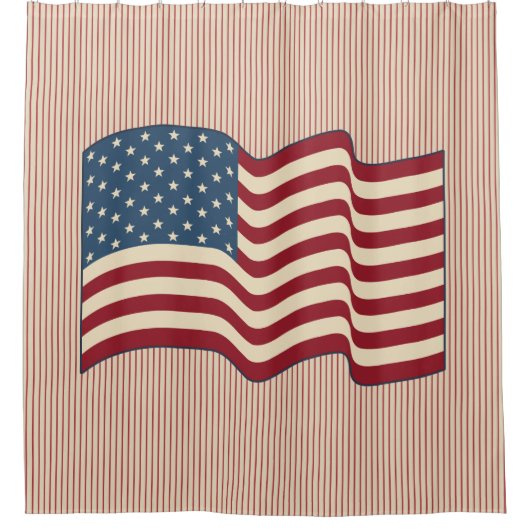 American Flag Duschvorhang (Vorderseite)
