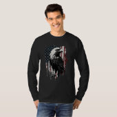 American Flag Eagle 4th Of July Independence Day P T-Shirt (Vorne ganz)