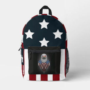 American Flag Eagle Bedruckter Rucksack