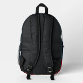 American Flag Eagle Bedruckter Rucksack (Rückseite)