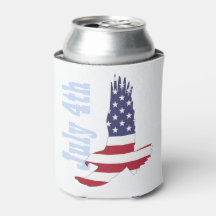 American Flag & Eagle Can Cooler, 4. Juli