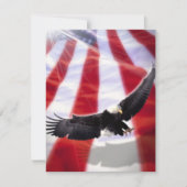 American Flag & Eagle Einladung (Vorderseite)