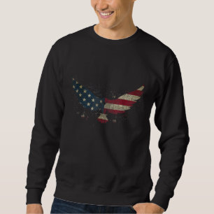 American Flag Eagle For Men Women Kids for 4th Sweatshirt