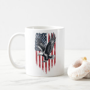 American Flag & Eagle Gift - Patriotischer Vater Kaffeetasse
