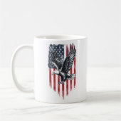 American Flag & Eagle Gift - Patriotischer Vater Kaffeetasse (Links)