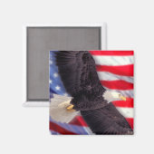 American Flag & Eagle Magnet (Vorderseite/Rückseite)