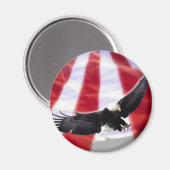American Flag & Eagle Magnet (Vorderseite/Rückseite)