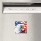 American Flag Eagle Magnet (In Situ (Geschirrspüler))
