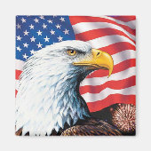 American Flag Eagle Magnet (Vorne)