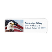 American Flag Eagle Return Address Label (Vorne)