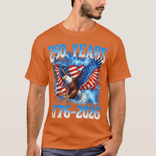 American Flag Eagle Shirt 250 Years 17762026 250th (Vorderseite)