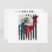 American Flag Eagle Shirt Men Kids Patriots Americ (Vorne/Hinten)