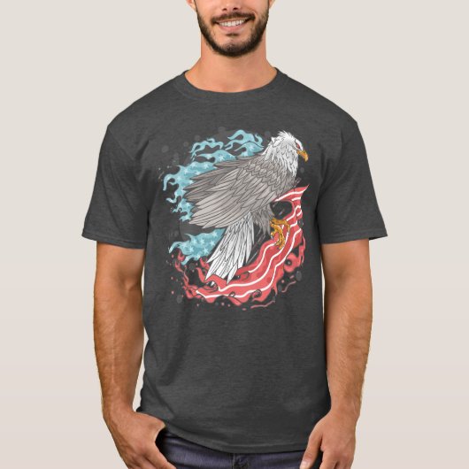 American Flag Eagle T-Shirt (Vorderseite)