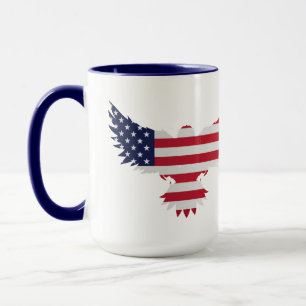 American Flag Eagle Tasse