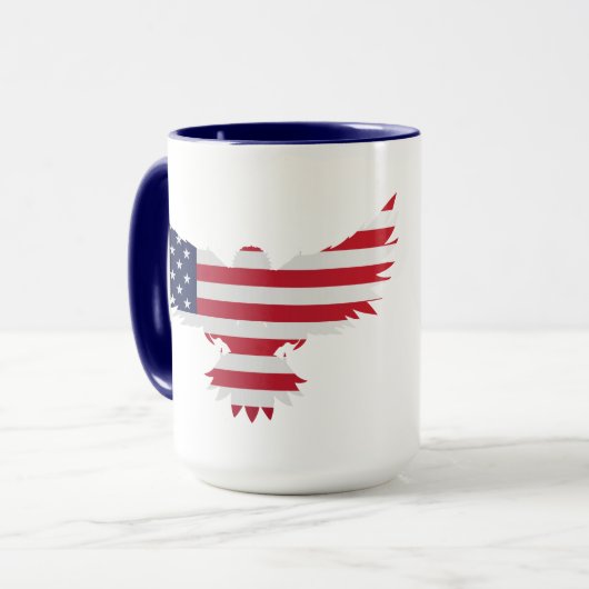 American Flag Eagle Tasse (Vorderseite Links)