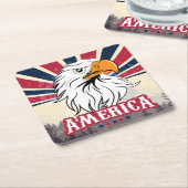 American Flag / Eagle Untersetzer Set (angewinkelt)