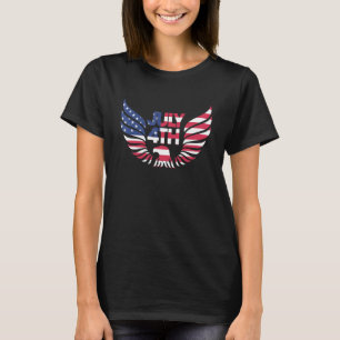 American Flag Eagle Usa Amerikanische Unabhängigke T-Shirt