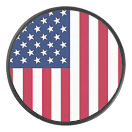American flag eishockey puck