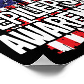 American Flag Epilepsy Awareness Ribbon Poster (Ecke)