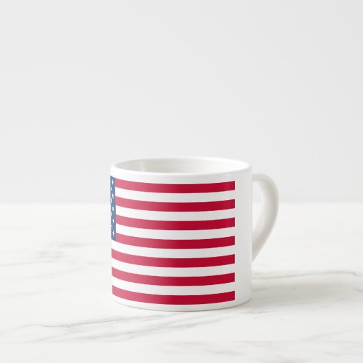American Flag Espresso Cup USA Espressotasse (Vorderseite Rechts)