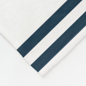 American Flag FAMILY NAME Patriotic Fun Fleecedecke (Ecke)