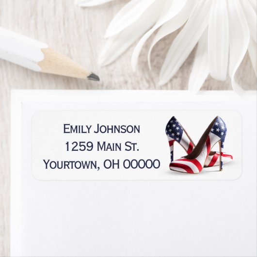 American Flag Fashion Pumps (Insitu)
