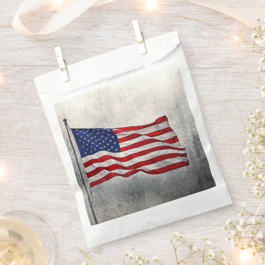 American Flag Favor Bag Geschenktütchen (Ausgeschnitten)