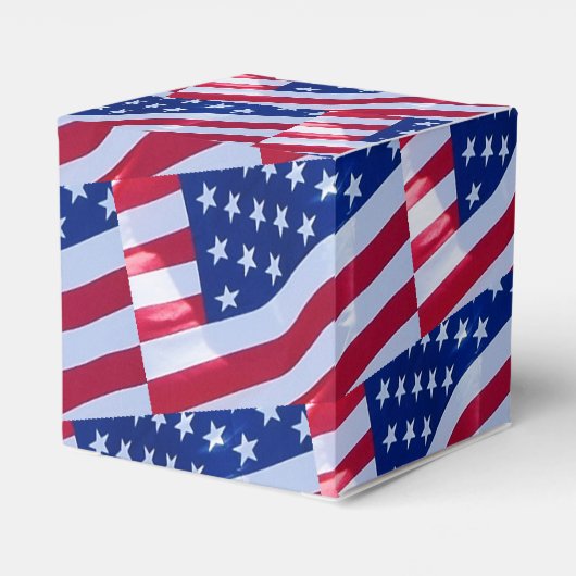 American Flag Favor Box Geschenkschachtel (Rückseite)