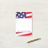 American Flag - Feiern Sie die USA - 4. Juli Custo Post-it Klebezettel (Auf Schreibtisch)