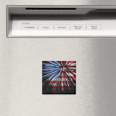 American Flag Fireworks Magnet (In Situ (Geschirrspüler))