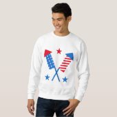 American Flag Fireworks Sweatshirt (Vorne ganz)