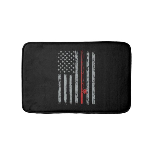 American Flag Fishing Badematte (Vorderseite)