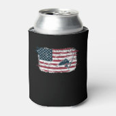 American Flag Fishing Dosenkühler (Kanne Vorderseite)