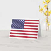American Flag, Flag of United States Karte (Gelbe Blume)