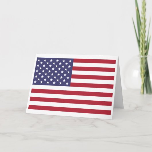 American Flag, Flag of United States Karte (Vorderseite)