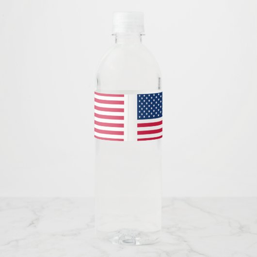 American Flag Flasche Labels Wasserflaschenetikett (Rückseite)