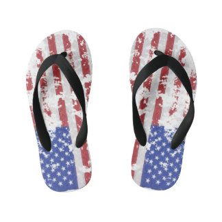 American Flag Flip Flops Kinderbadesandalen