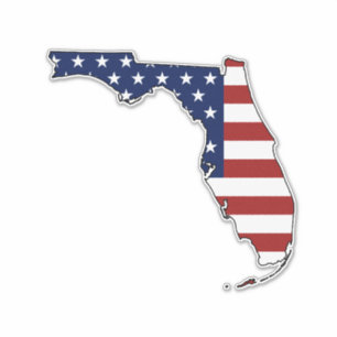 American Flag Florida Aufkleber
