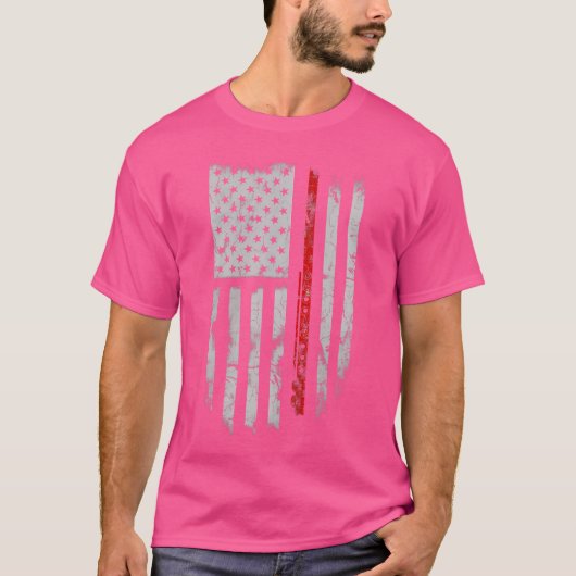 American Flag Flute Player T Shirts (Vorderseite)