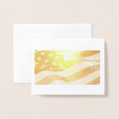American Flag Foil Card Folienkarte (Vorderseite mit Umschlag)
