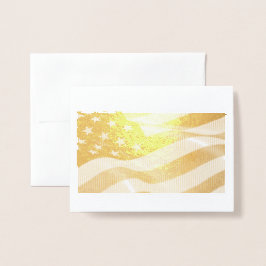 American Flag Foil Card Folienkarte